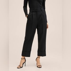 Pleat Straight Trousers